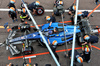 GP MONACO, Alexander Albon (THA) Atlassian Williams Racing FW47 in the pits.

24.05.2025. Formula 1 World Championship, Rd 8, Monaco Grand Prix, Monte Carlo, Monaco, Qualifiche Day.

- www.xpbimages.com, EMail: requests@xpbimages.com © Copyright: Bearne / XPB Images