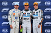 GP MONACO, Qualifiche top three in parc ferme (L to R): Charles Leclerc (MON) Ferrari, second; Lando Norris (GBR) McLaren, pole position; Oscar Piastri (AUS) McLaren, third.

24.05.2025. Formula 1 World Championship, Rd 8, Monaco Grand Prix, Monte Carlo, Monaco, Qualifiche Day.

- www.xpbimages.com, EMail: requests@xpbimages.com © Copyright: Batchelor / XPB Images