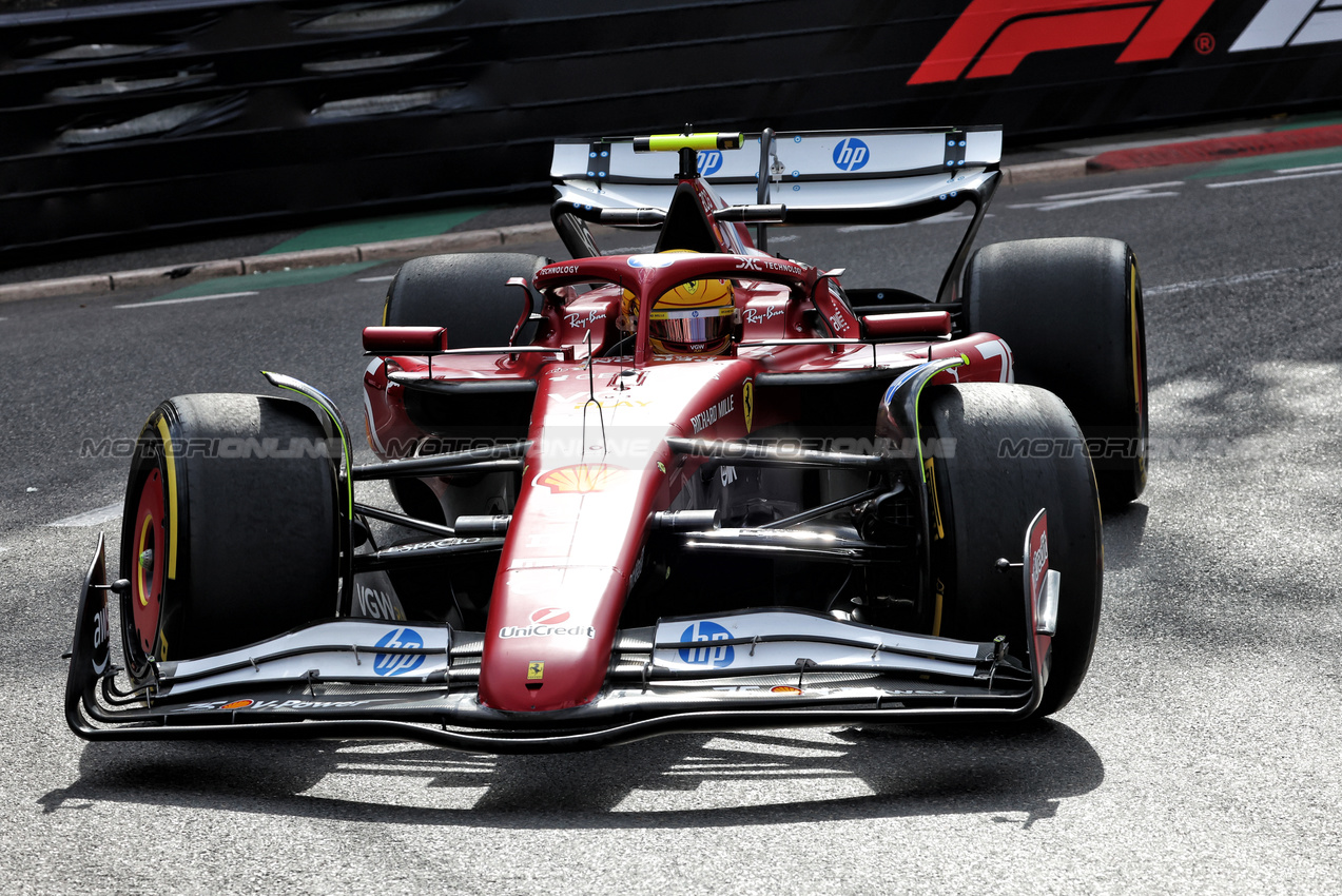GP MONACO, Lewis Hamilton (GBR) Ferrari SF-25.

23.05.2025. Formula 1 World Championship, Rd 8, Monaco Grand Prix, Monte Carlo, Monaco, Practice Day.

- www.xpbimages.com, EMail: requests@xpbimages.com © Copyright: Bearne / XPB Images
