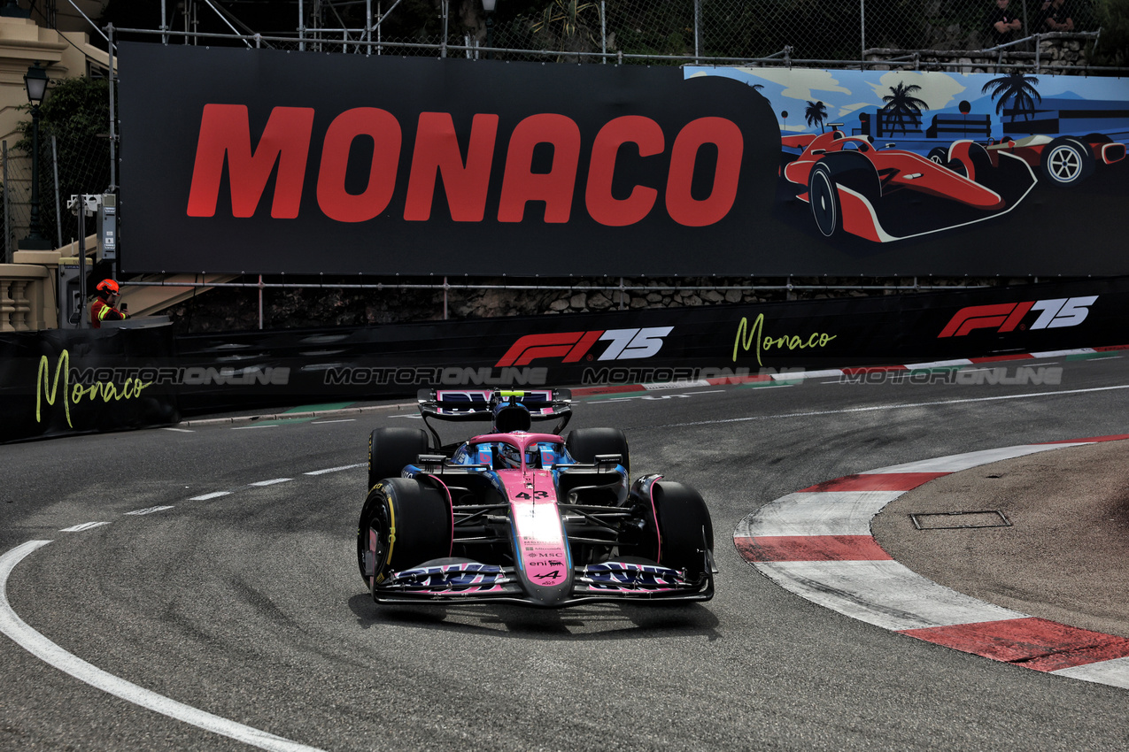 GP MONACO, Franco Colapinto (ARG) Alpine F1 Team A525.

23.05.2025. Formula 1 World Championship, Rd 8, Monaco Grand Prix, Monte Carlo, Monaco, Practice Day.

- www.xpbimages.com, EMail: requests@xpbimages.com © Copyright: Bearne / XPB Images