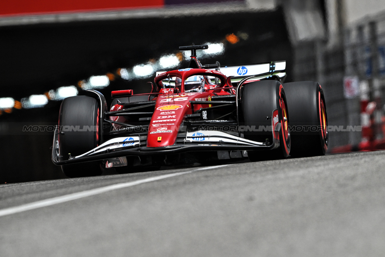 GP MONACO, Charles Leclerc (MON) Ferrari SF-25.

23.05.2025. Formula 1 World Championship, Rd 8, Monaco Grand Prix, Monte Carlo, Monaco, Practice Day.

- www.xpbimages.com, EMail: requests@xpbimages.com © Copyright: Price / XPB Images