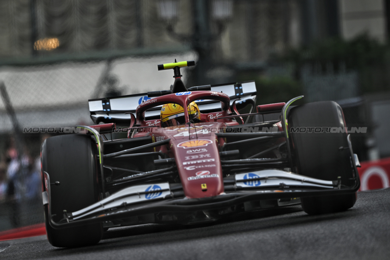 GP MONACO, Lewis Hamilton (GBR) Ferrari SF-25.

23.05.2025. Formula 1 World Championship, Rd 8, Monaco Grand Prix, Monte Carlo, Monaco, Practice Day.

- www.xpbimages.com, EMail: requests@xpbimages.com © Copyright: Price / XPB Images