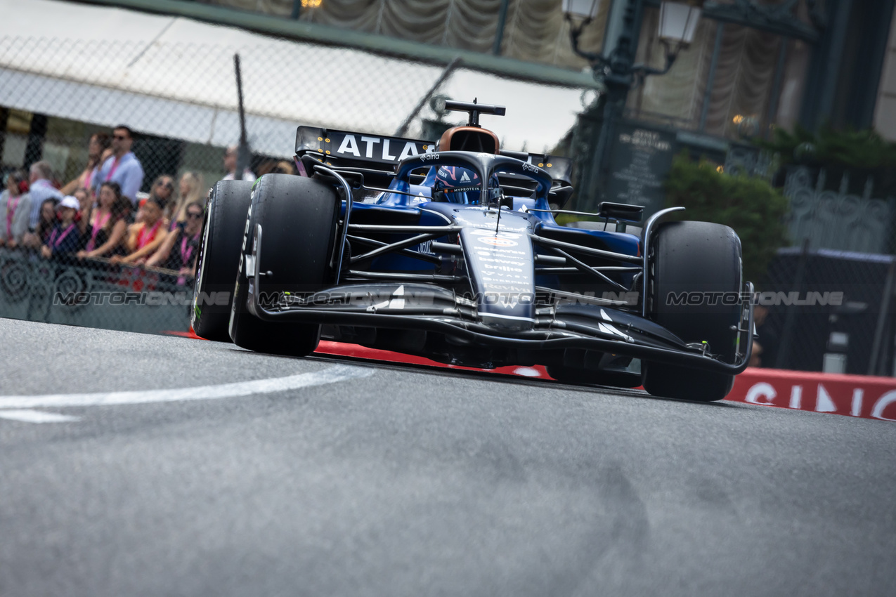 GP MONACO, Alexander Albon (THA) Atlassian Williams Racing FW47.

23.05.2025. Formula 1 World Championship, Rd 8, Monaco Grand Prix, Monte Carlo, Monaco, Practice Day.

- www.xpbimages.com, EMail: requests@xpbimages.com © Copyright: Bearne / XPB Images