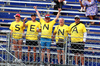 GP MONACO, Circuit Atmosfera - Ayrton Senna fans in the grandstand.

23.05.2025. Formula 1 World Championship, Rd 8, Monaco Grand Prix, Monte Carlo, Monaco, Practice Day.

- www.xpbimages.com, EMail: requests@xpbimages.com © Copyright: Moy / XPB Images