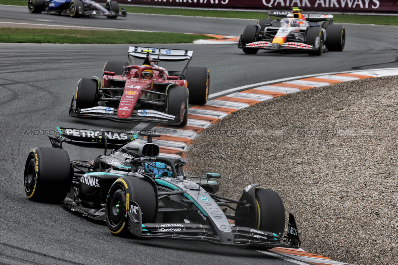 GP OLANDA, George Russell (GBR) Mercedes AMG F1 W16.

31.08.2025. Formula 1 World Championship, Rd 15, Dutch Grand Prix, Zandvoort, Netherlands, Gara Day.

- www.xpbimages.com, EMail: requests@xpbimages.com © Copyright: Charniaux / XPB Images