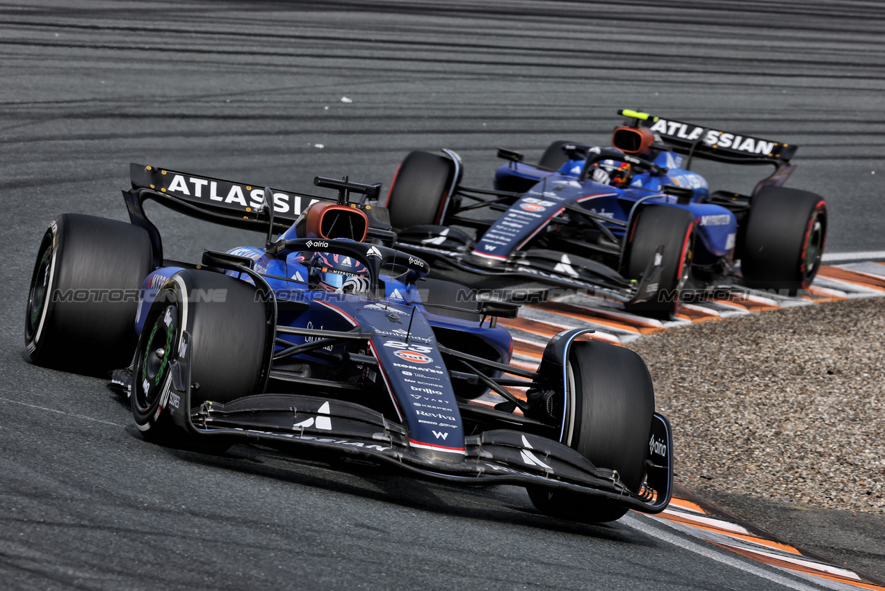 GP OLANDA, Alexander Albon (THA) Atlassian Williams Racing FW47.

31.08.2025. Formula 1 World Championship, Rd 15, Dutch Grand Prix, Zandvoort, Netherlands, Gara Day.

- www.xpbimages.com, EMail: requests@xpbimages.com © Copyright: Charniaux / XPB Images