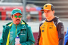 GP OLANDA, (L to R): Fernando Alonso (ESP) Aston Martin F1 Team with Lando Norris (GBR) McLaren on the drivers' parade.

31.08.2025. Formula 1 World Championship, Rd 15, Dutch Grand Prix, Zandvoort, Netherlands, Gara Day.

- www.xpbimages.com, EMail: requests@xpbimages.com © Copyright: Batchelor / XPB Images