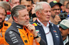GP OLANDA, (L to R): Zak Brown (USA) McLaren Executive Director with Dr Helmut Marko (AUT) Red Bull Motorsport Consultant in parc ferme.

31.08.2025. Formula 1 World Championship, Rd 15, Dutch Grand Prix, Zandvoort, Netherlands, Gara Day.

- www.xpbimages.com, EMail: requests@xpbimages.com © Copyright: Moy / XPB Images