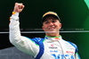 GP OLANDA, Isack Hadjar (FRA) Racing Bulls celebrates his third position on the podium.

31.08.2025. Formula 1 World Championship, Rd 15, Dutch Grand Prix, Zandvoort, Netherlands, Gara Day.

- www.xpbimages.com, EMail: requests@xpbimages.com © Copyright: Batchelor / XPB Images