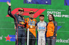 GP OLANDA, The podium (L to R): Max Verstappen (NLD) Red Bull Racing, second; Oscar Piastri (AUS) McLaren, vincitore; Isack Hadjar (FRA) Racing Bulls, third; Laura Bowden (GBR) McLaren Chief Financial Officer.

31.08.2025. Formula 1 World Championship, Rd 15, Dutch Grand Prix, Zandvoort, Netherlands, Gara Day.

- www.xpbimages.com, EMail: requests@xpbimages.com © Copyright: Moy / XPB Images