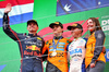 GP OLANDA, The podium (L to R): Max Verstappen (NLD) Red Bull Racing, second; Oscar Piastri (AUS) McLaren, vincitore; Isack Hadjar (FRA) Racing Bulls, third; Laura Bowden (GBR) McLaren Chief Financial Officer.

31.08.2025. Formula 1 World Championship, Rd 15, Dutch Grand Prix, Zandvoort, Netherlands, Gara Day.

- www.xpbimages.com, EMail: requests@xpbimages.com © Copyright: Batchelor / XPB Images