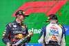 GP OLANDA, Max Verstappen (NLD) Red Bull Racing celebrates his second position on the podium.

31.08.2025. Formula 1 World Championship, Rd 15, Dutch Grand Prix, Zandvoort, Netherlands, Gara Day.

- www.xpbimages.com, EMail: requests@xpbimages.com © Copyright: Bearne / XPB Images