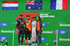 GP OLANDA, The podium (L to R): Max Verstappen (NLD) Red Bull Racing, second; Oscar Piastri (AUS) McLaren, vincitore; Isack Hadjar (FRA) Racing Bulls, third; Laura Bowden (GBR) McLaren Chief Financial Officer.

31.08.2025. Formula 1 World Championship, Rd 15, Dutch Grand Prix, Zandvoort, Netherlands, Gara Day.

- www.xpbimages.com, EMail: requests@xpbimages.com © Copyright: Bearne / XPB Images