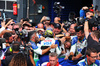 GP OLANDA, Gara winner Isack Hadjar (FRA) Racing Bulls celebrates his third position in parc ferme with the team.

31.08.2025. Formula 1 World Championship, Rd 15, Dutch Grand Prix, Zandvoort, Netherlands, Gara Day.

- www.xpbimages.com, EMail: requests@xpbimages.com © Copyright: Bearne / XPB Images