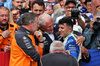 GP OLANDA, Isack Hadjar (FRA) Racing Bulls celebrates his third position in parc ferme with Zak Brown (USA) McLaren Executive Director e Dr Helmut Marko (AUT) Red Bull Motorsport Consultant.

31.08.2025. Formula 1 World Championship, Rd 15, Dutch Grand Prix, Zandvoort, Netherlands, Gara Day.

- www.xpbimages.com, EMail: requests@xpbimages.com © Copyright: Bearne / XPB Images