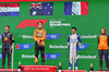 GP OLANDA, The podium (L to R): Max Verstappen (NLD) Red Bull Racing, second; Oscar Piastri (AUS) McLaren, vincitore; Isack Hadjar (FRA) Racing Bulls, third; Laura Bowden (GBR) McLaren Chief Financial Officer.

31.08.2025. Formula 1 World Championship, Rd 15, Dutch Grand Prix, Zandvoort, Netherlands, Gara Day.

- www.xpbimages.com, EMail: requests@xpbimages.com © Copyright: Bearne / XPB Images