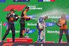 GP OLANDA, The podium (L to R): Max Verstappen (NLD) Red Bull Racing, second; Oscar Piastri (AUS) McLaren, vincitore; Isack Hadjar (FRA) Racing Bulls, third; Laura Bowden (GBR) McLaren Chief Financial Officer.

31.08.2025. Formula 1 World Championship, Rd 15, Dutch Grand Prix, Zandvoort, Netherlands, Gara Day.

- www.xpbimages.com, EMail: requests@xpbimages.com © Copyright: Bearne / XPB Images