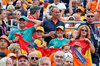 GP OLANDA, Circuit Atmosfera - fans in the grandstand.

31.08.2025. Formula 1 World Championship, Rd 15, Dutch Grand Prix, Zandvoort, Netherlands, Gara Day.

- www.xpbimages.com, EMail: requests@xpbimages.com © Copyright: Moy / XPB Images