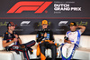 GP OLANDA, (L to R): Max Verstappen (NLD) Red Bull Racing; Oscar Piastri (AUS) McLaren; e Isack Hadjar (FRA) Racing Bulls, in the post race FIA Press Conference.

31.08.2025. Formula 1 World Championship, Rd 15, Dutch Grand Prix, Zandvoort, Netherlands, Gara Day.

- www.xpbimages.com, EMail: requests@xpbimages.com © Copyright: Bearne / XPB Images
