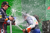 GP OLANDA, Isack Hadjar (FRA) Racing Bulls celebrates his third position on the podium.

31.08.2025. Formula 1 World Championship, Rd 15, Dutch Grand Prix, Zandvoort, Netherlands, Gara Day.

- www.xpbimages.com, EMail: requests@xpbimages.com © Copyright: Price / XPB Images
