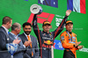 GP OLANDA, Max Verstappen (NLD) Red Bull Racing celebrates his first position on the podium.

31.08.2025. Formula 1 World Championship, Rd 15, Dutch Grand Prix, Zandvoort, Netherlands, Gara Day.

- www.xpbimages.com, EMail: requests@xpbimages.com © Copyright: Charniaux / XPB Images