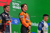 GP OLANDA, The podium (L to R): Max Verstappen (NLD) Red Bull Racing, second; Oscar Piastri (AUS) McLaren, vincitore; Isack Hadjar (FRA) Racing Bulls, third.

31.08.2025. Formula 1 World Championship, Rd 15, Dutch Grand Prix, Zandvoort, Netherlands, Gara Day.

- www.xpbimages.com, EMail: requests@xpbimages.com © Copyright: Charniaux / XPB Images