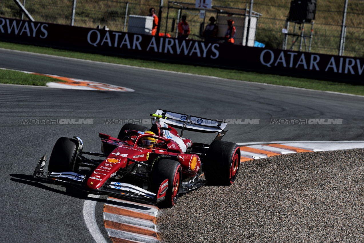 GP OLANDA, Lewis Hamilton (GBR) Ferrari SF-25.

30.08.2025. Formula 1 World Championship, Rd 15, Dutch Grand Prix, Zandvoort, Netherlands, Qualifiche Day.

- www.xpbimages.com, EMail: requests@xpbimages.com © Copyright: Charniaux / XPB Images