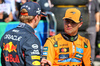 GP OLANDA, Lando Norris (GBR) McLaren in qualifying parc ferme with Max Verstappen (NLD) Red Bull Racing.

30.08.2025. Formula 1 World Championship, Rd 15, Dutch Grand Prix, Zandvoort, Netherlands, Qualifiche Day.

- www.xpbimages.com, EMail: requests@xpbimages.com © Copyright: Batchelor / XPB Images