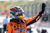 GP OLANDA, Oscar Piastri (AUS) McLaren celebrates his pole position in qualifying parc ferme.

30.08.2025. Formula 1 World Championship, Rd 15, Dutch Grand Prix, Zandvoort, Netherlands, Qualifiche Day.

- www.xpbimages.com, EMail: requests@xpbimages.com © Copyright: Charniaux / XPB Images
