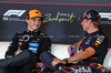 GP OLANDA, (L to R): Oscar Piastri (AUS) McLaren e Max Verstappen (NLD) Red Bull Racing in the post qualifying FIA Press Conference.

30.08.2025. Formula 1 World Championship, Rd 15, Dutch Grand Prix, Zandvoort, Netherlands, Qualifiche Day.

- www.xpbimages.com, EMail: requests@xpbimages.com © Copyright: Moy / XPB Images