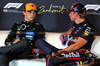 GP OLANDA, (L to R): Oscar Piastri (AUS) McLaren e Max Verstappen (NLD) Red Bull Racing in the post qualifying FIA Press Conference.

30.08.2025. Formula 1 World Championship, Rd 15, Dutch Grand Prix, Zandvoort, Netherlands, Qualifiche Day.

- www.xpbimages.com, EMail: requests@xpbimages.com © Copyright: Moy / XPB Images