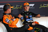GP OLANDA, (L to R): Lando Norris (GBR) McLaren e Oscar Piastri (AUS) McLaren, in the post qualifying FIA Press Conference.

30.08.2025. Formula 1 World Championship, Rd 15, Dutch Grand Prix, Zandvoort, Netherlands, Qualifiche Day.

- www.xpbimages.com, EMail: requests@xpbimages.com © Copyright: Moy / XPB Images