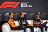 GP OLANDA, (L to R): Lando Norris (GBR) McLaren; Oscar Piastri (AUS) McLaren e Max Verstappen (NLD) Red Bull Racing in the post qualifying FIA Press Conference.

30.08.2025. Formula 1 World Championship, Rd 15, Dutch Grand Prix, Zandvoort, Netherlands, Qualifiche Day.

- www.xpbimages.com, EMail: requests@xpbimages.com © Copyright: Moy / XPB Images