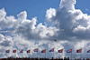 GP OLANDA, Circuit Atmosfera - fans in the grandstand, flags, e a helicopter.

30.08.2025. Formula 1 World Championship, Rd 15, Dutch Grand Prix, Zandvoort, Netherlands, Qualifiche Day.

- www.xpbimages.com, EMail: requests@xpbimages.com © Copyright: Moy / XPB Images