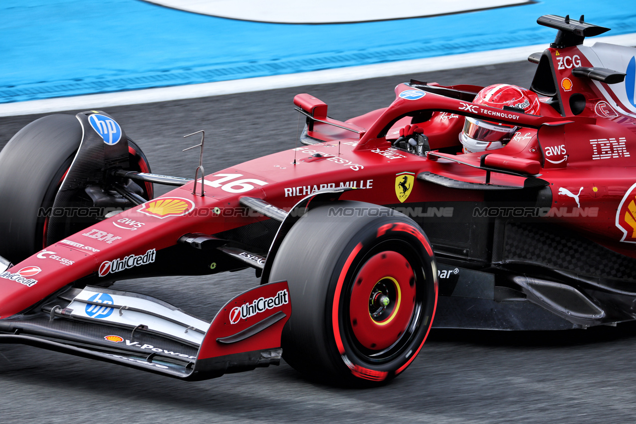GP OLANDA, Charles Leclerc (MON) Ferrari SF-25.

29.08.2025. Formula 1 World Championship, Rd 15, Dutch Grand Prix, Zandvoort, Netherlands, Practice Day.

 - www.xpbimages.com, EMail: requests@xpbimages.com © Copyright: Miltenburg / XPB Images