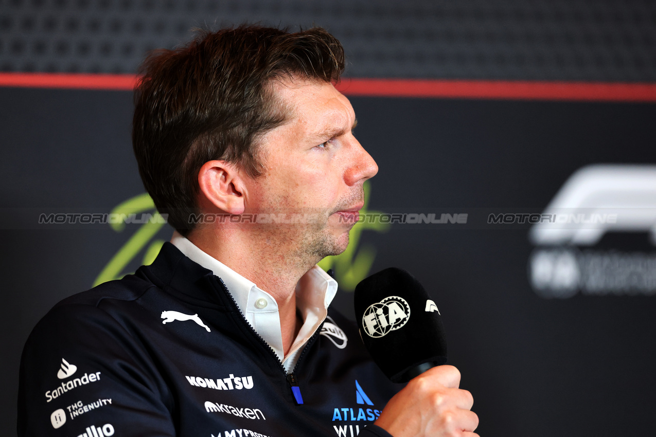 GP OLANDA, James Vowles (GBR) Atlassian Williams Racing Team Principal in the FIA Press Conference.

29.08.2025. Formula 1 World Championship, Rd 15, Dutch Grand Prix, Zandvoort, Netherlands, Practice Day.

- www.xpbimages.com, EMail: requests@xpbimages.com © Copyright: Charniaux / XPB Images
