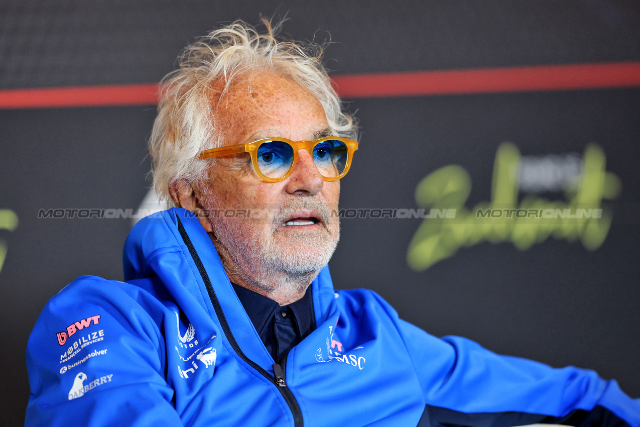 GP OLANDA, Flavio Briatore (ITA) Alpine F1 Team Executive Advisor in the FIA Press Conference.

29.08.2025. Formula 1 World Championship, Rd 15, Dutch Grand Prix, Zandvoort, Netherlands, Practice Day.

- www.xpbimages.com, EMail: requests@xpbimages.com © Copyright: Charniaux / XPB Images