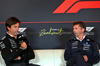 GP OLANDA, (L to R): Toto Wolff (GER) Mercedes AMG F1 Shareholder e Executive Director e James Vowles (GBR) Atlassian Williams Racing Team Principal in the FIA Press Conference.

29.08.2025. Formula 1 World Championship, Rd 15, Dutch Grand Prix, Zandvoort, Netherlands, Practice Day.

- www.xpbimages.com, EMail: requests@xpbimages.com © Copyright: Batchelor / XPB Images