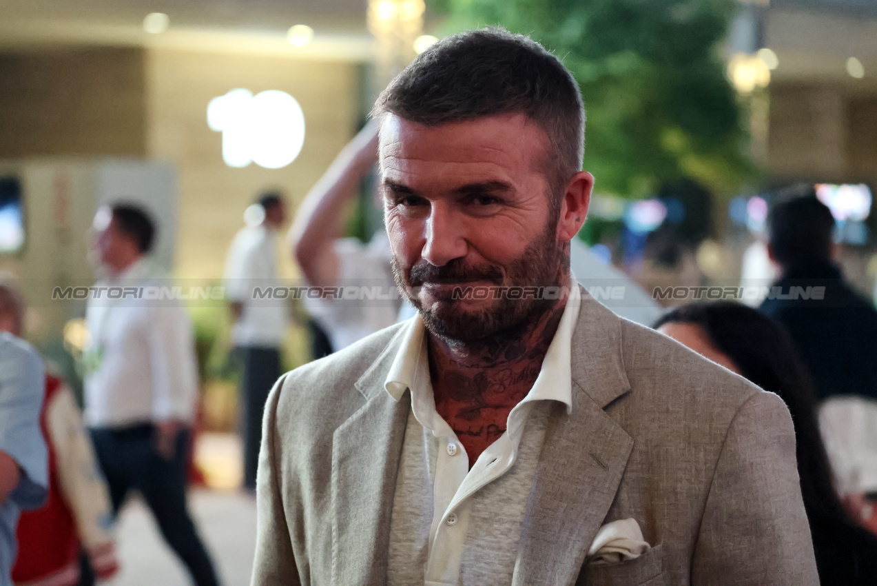 GP QATAR, David Beckham (GBR) Former Football Player.
30.11.2025. Formula 1 World Championship, Rd 23, Qatar Grand Prix, Doha, Qatar, Gara Day.
- www.xpbimages.com, EMail: requests@xpbimages.com © Copyright: Batchelor / XPB Images