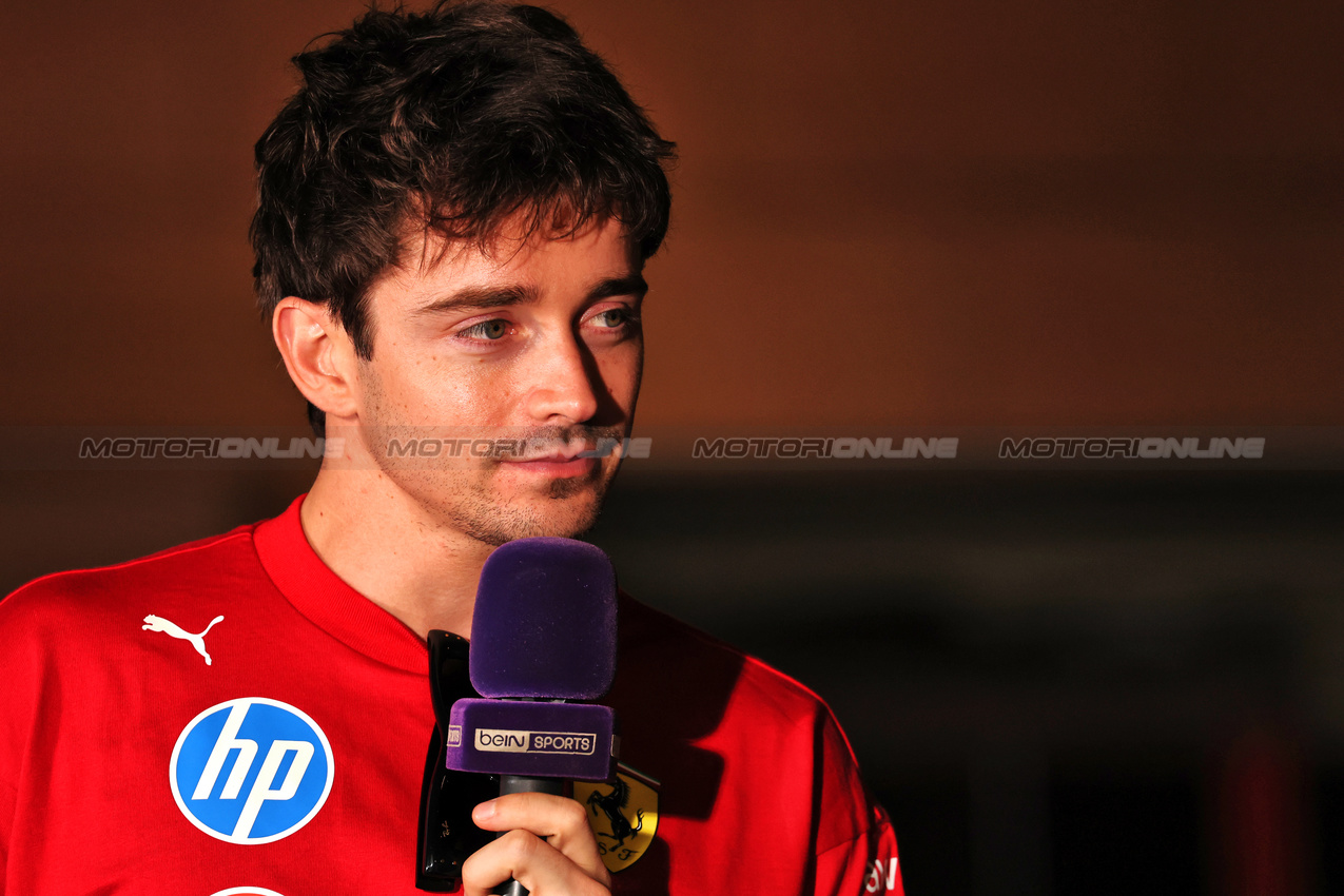 GP QATAR, Charles Leclerc (MON) Ferrari.

27.11.2025. Formula 1 World Championship, Rd 23, Qatar Grand Prix, Doha, Qatar, Preparation Day.

- www.xpbimages.com, EMail: requests@xpbimages.com © Copyright: Batchelor / XPB Images