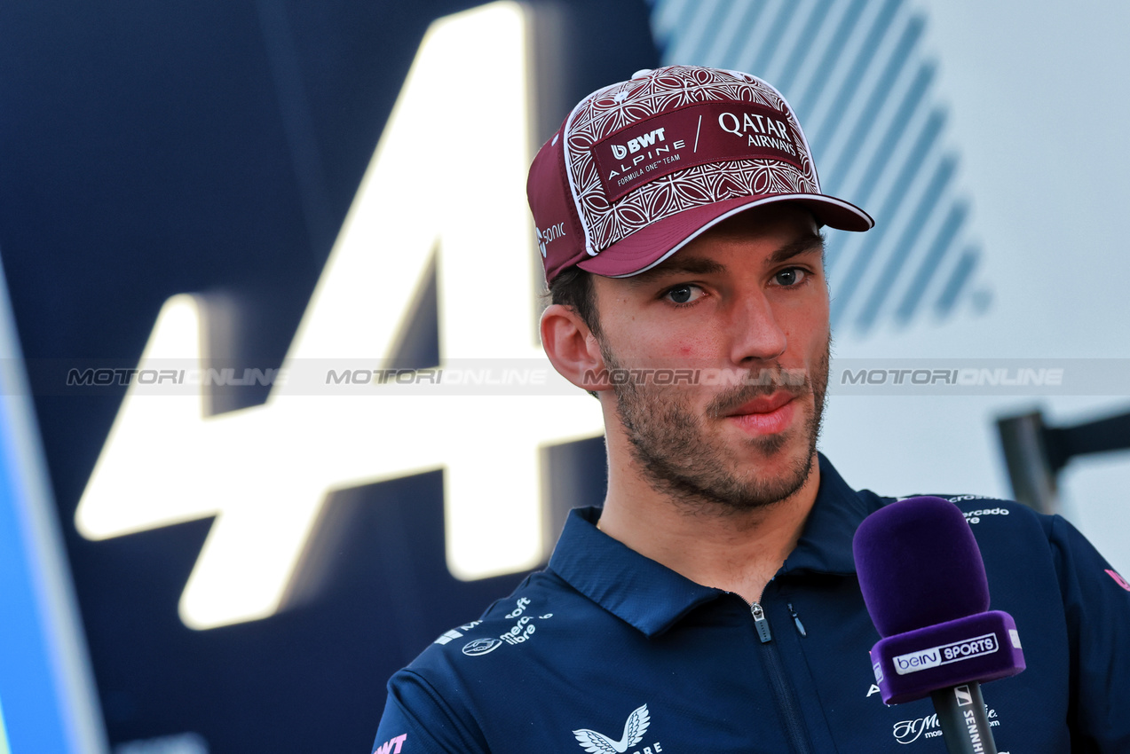 GP QATAR, Pierre Gasly (FRA) Alpine F1 Team.

27.11.2025. Formula 1 World Championship, Rd 23, Qatar Grand Prix, Doha, Qatar, Preparation Day.

- www.xpbimages.com, EMail: requests@xpbimages.com © Copyright: Moy / XPB Images