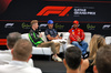 GP QATAR, (L to R): Nico Hulkenberg (GER) Sauber; Carlos Sainz (ESP) Atlassian Williams Racing; e Lewis Hamilton (GBR) Ferrari, in the FIA Press Conference.

27.11.2025. Formula 1 World Championship, Rd 23, Qatar Grand Prix, Doha, Qatar, Preparation Day.

- www.xpbimages.com, EMail: requests@xpbimages.com © Copyright: Moy / XPB Images