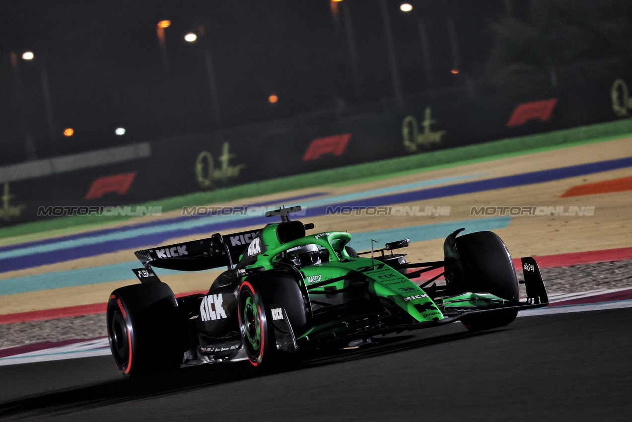 GP QATAR, Nico Hulkenberg (GER) Sauber C45.

29.11.2025. Formula 1 World Championship, Rd 23, Qatar Grand Prix, Doha, Qatar, Sprint e Qualifiche Day.

- www.xpbimages.com, EMail: requests@xpbimages.com © Copyright: Charniaux / XPB Images