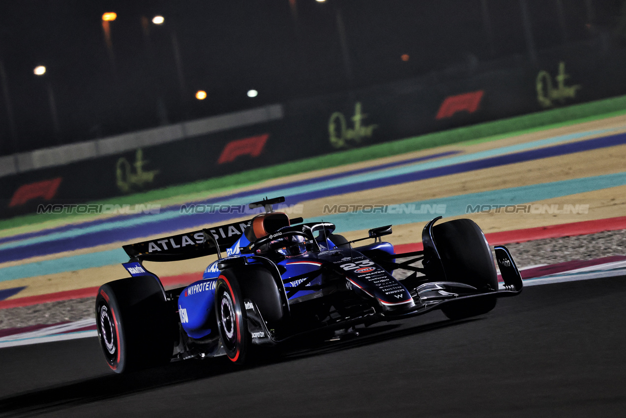 GP QATAR, Alexander Albon (THA) Atlassian Williams Racing FW47.

29.11.2025. Formula 1 World Championship, Rd 23, Qatar Grand Prix, Doha, Qatar, Sprint e Qualifiche Day.

- www.xpbimages.com, EMail: requests@xpbimages.com © Copyright: Charniaux / XPB Images