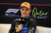 GP QATAR, Oscar Piastri (AUS) McLaren in the post Sprint FIA Press Conference.
29.11.2025. Formula 1 World Championship, Rd 23, Qatar Grand Prix, Doha, Qatar, Sprint e Qualifiche Day.
- www.xpbimages.com, EMail: requests@xpbimages.com © Copyright: Moy / XPB Images