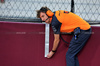 GP QATAR, William Joseph (GBR) McLaren Gara Engineer with tape on the grid.
29.11.2025. Formula 1 World Championship, Rd 23, Qatar Grand Prix, Doha, Qatar, Sprint e Qualifiche Day.
- www.xpbimages.com, EMail: requests@xpbimages.com © Copyright: Moy / XPB Images
