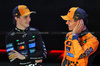 GP QATAR, (L to R): Pole sitter Oscar Piastri (AUS) McLaren with Lando Norris (GBR) McLaren in qualifying parc ferme.
29.11.2025. Formula 1 World Championship, Rd 23, Qatar Grand Prix, Doha, Qatar, Sprint e Qualifiche Day.
- www.xpbimages.com, EMail: requests@xpbimages.com © Copyright: Batchelor / XPB Images