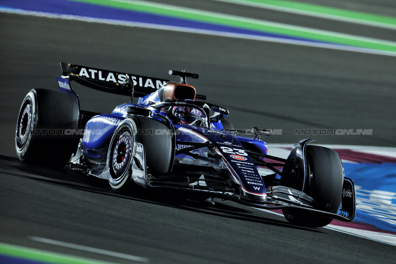 GP QATAR, Alexander Albon (THA) Atlassian Williams Racing FW47.

28.11.2025 Formula 1 World Championship, Rd 23, Qatar Grand Prix, Doha, Qatar, Sprint Qualifiche Day.

- www.xpbimages.com, EMail: requests@xpbimages.com © Copyright: Charniaux / XPB Images