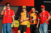 GP QATAR, (L to R): Charles Leclerc (MON) Ferrari; Oscar Piastri (AUS) McLaren; Lando Norris (GBR) McLaren; e Lewis Hamilton (GBR) Ferrari, on the FanZone Stage.

28.11.2025 Formula 1 World Championship, Rd 23, Qatar Grand Prix, Doha, Qatar, Sprint Qualifiche Day.

- www.xpbimages.com, EMail: requests@xpbimages.com © Copyright: Moy / XPB Images