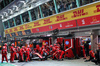 GP SINGAPORE, Charles Leclerc (MON) Ferrari SF-25 makes a pit stop.

05.10.2025. Formula 1 World Championship, Rd 18, Singapore Grand Prix, Marina Bay Street Circuit, Singapore, Gara Day.

- www.xpbimages.com, EMail: requests@xpbimages.com © Copyright: Batchelor / XPB Images